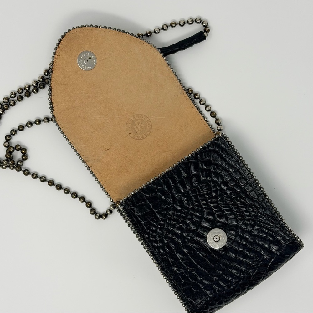 Incredible Crocodile Leather and Embellished Bejeweled Crossbody Bag - Picture 5 of 6